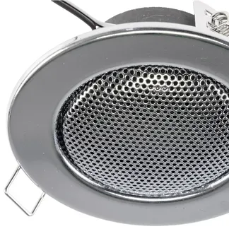 Decken-Einbaulautsprecher “CTE-8W” Halogen-Look, 8cm Ø, 6cm Einbau, chrom Decken-Einbaulautsprecher “CTE-8W” Halogen-Look, 8cm Ø, 6cm Einbau, chrom