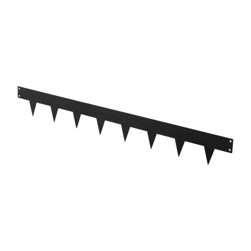 VEVOR Rasenkante, 10er-Pack, 1016x114,3 mm, Beeteinfassung mit 11 Befestigungsclips, Beetbegrenzung aus Verzinktem Stahl, Rasenbleche, Mähkante, Metall Palisade für Blumenbeete & Gartenwege, Schwarz – Bild 8