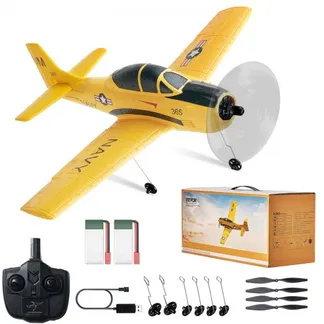 VEVOR RC-Flugzeug, 2,4 GHz 4-Kanal-Fernsteuerungsflugzeug mit 6-Achsen-Gyrostabilisator, flugbereites Trainerflugzeug-Spielzeug mit 2 Batterien, leicht zu fliegendes RC-Segelflugzeug für Erwachsene, Kinder, Anfänger und Jungen VEVOR RC-Flugzeug, 2,4 GHz 4-Kanal-Fernsteuerungsflugzeug mit 6-Achsen-Gyrostabilisator, flugbereites Trainerflugzeug-Spielzeug mit 2 Batterien, leicht zu fliegendes RC-Segelflugzeug für Erwachsene, Kinder, Anfänger und Jungen