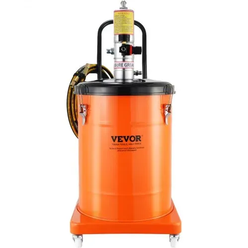 VEVOR Fettpumpe 40L Luftbetriebene Fettpumpe 0,6–0,8 MPa Aluminiumdruckguss-Pumpe -20-100℃ Betriebstemperatur, Pneumatische Fettpumpe NPT-Anschluss Schmierfettpumpe Geeignet für 0-3# Fett – Bild 9