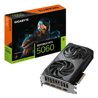 GIGABYTE GeForce RTX 5060 WINDFORCE 8G Grafikkarte – 8GB GDDR7, 128bit, PCI-E 5.0, 2497 MHz Kerntakt, 3 x DisplayPort, 1 x HDMI, GV-N5060WF2-8GD GIGABYTE GeForce RTX 5060 WINDFORCE 8G Grafikkarte – 8GB GDDR7, 128bit, PCI-E 5.0, 2497 MHz Kerntakt, 3 x DisplayPort, 1 x HDMI, GV-N5060WF2-8GD