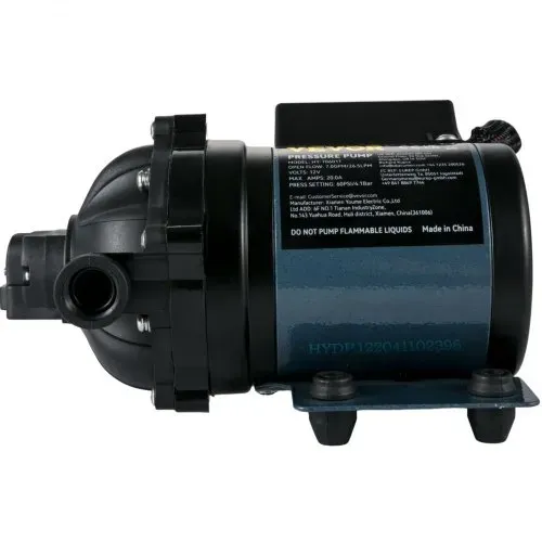 VEVOR Abwaschpumpe, 12 V DC, 7 GPM 60 PSI, max. 3 m Hebebühne selbstansaugende Wasserpumpe, mit EPDM-Ventil, Universal-Salzwassersieb & Innengewinde, für Wohnmobil, Marine Deck, Yacht – Bild 9
