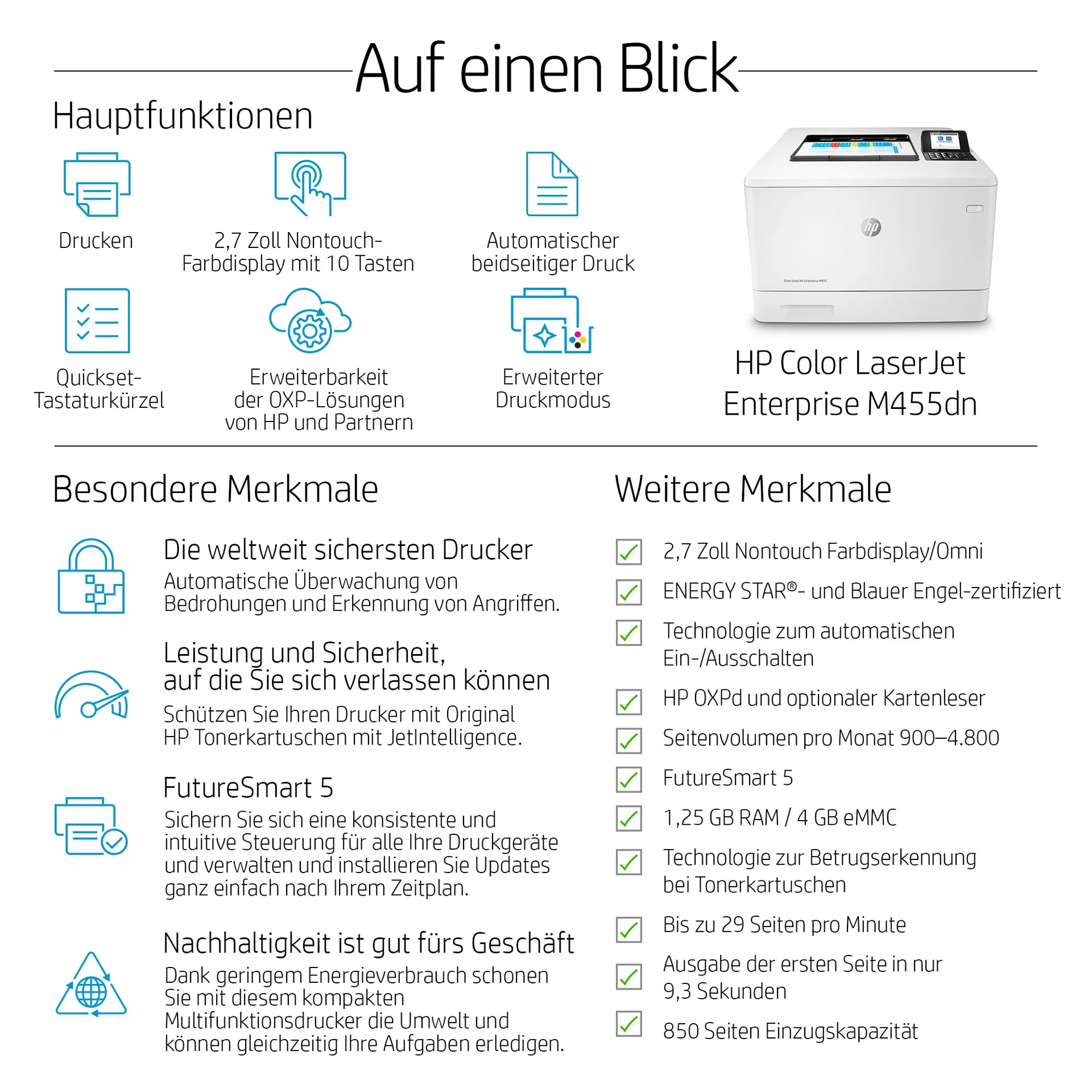 HP Color LaserJet Enterprise M455dn – Bild 7