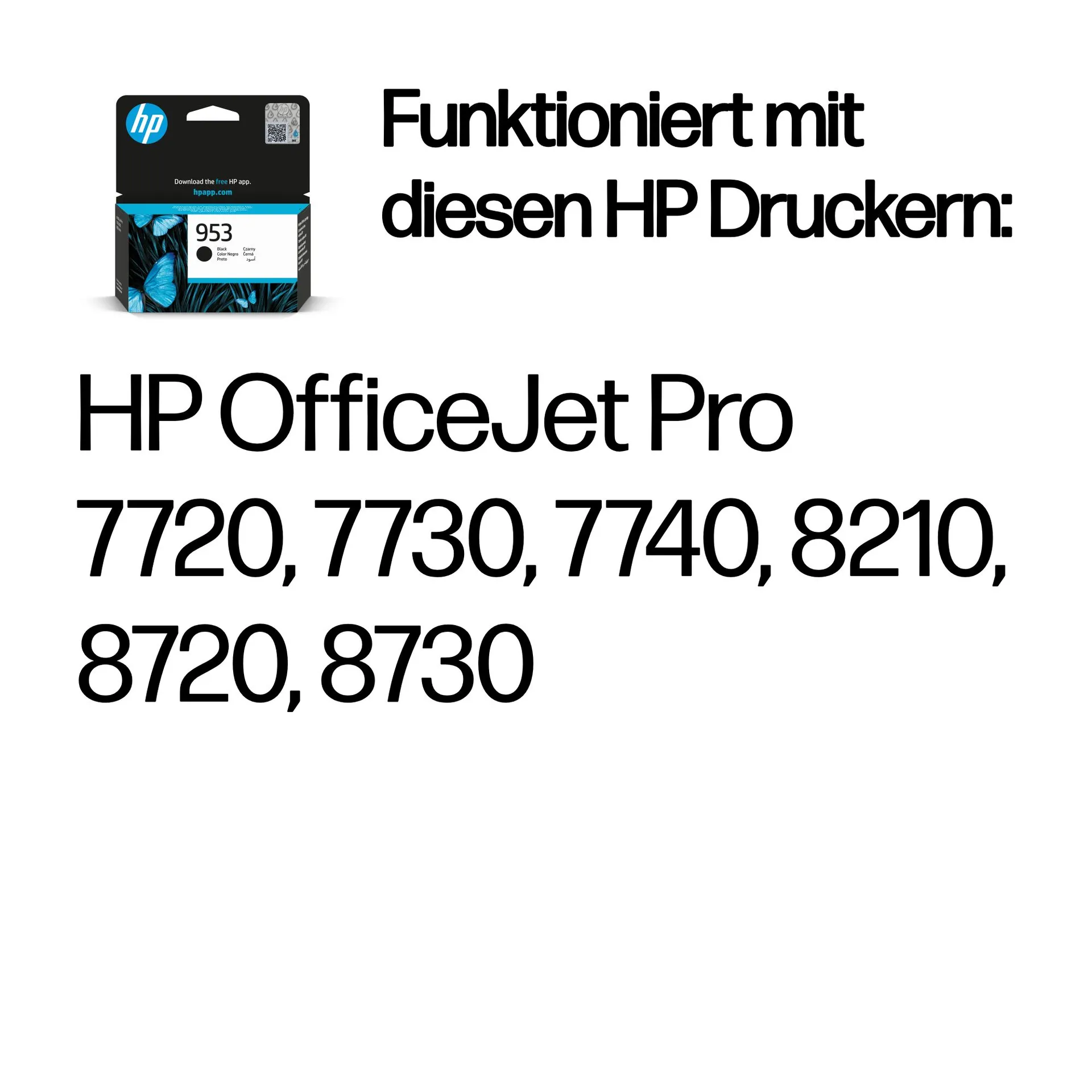 HP 953 Schwarz Original Tintenpatrone – Bild 2