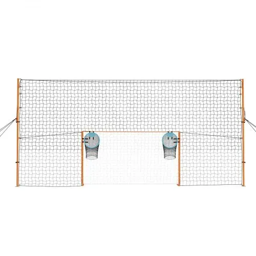 VEVOR Fußballtor 272 x 151 cm Tragbares Soccertor mit Eisenrohrrahmen, für Gärten Parks und Schulen, mit Ballfangnetz, Zielnetz, PE-Netz über 110 km/h, Bodenankern und Abspannseilen für Naturrasen – Bild 9