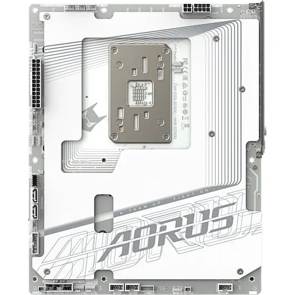 GIGABYTE X870 AORUS STEALTH ICE Mainboard – Unterstützt AMD Ryzen 9000 CPUs, digitales 16+2+2 Phasen VRM, bis zu 8200 MHz DDR5 (OC), 2 x PCIe 5.0 + 2 x PCIe 4.0, Wi-Fi 7, 5 GbE LAN, USB 4 – Bild 3