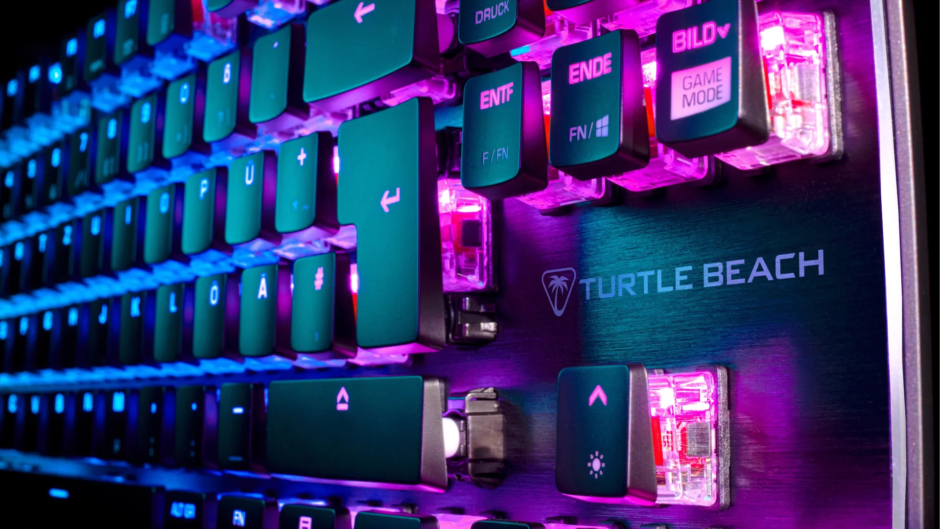 Turtle Beach Vulcan TKL – mechanische TITAN Switch PC-Gaming-Tastatur mit AIMO RGB-Beleuchtung und eloxierter Aluminium-Abdeckplatte – Bild 5