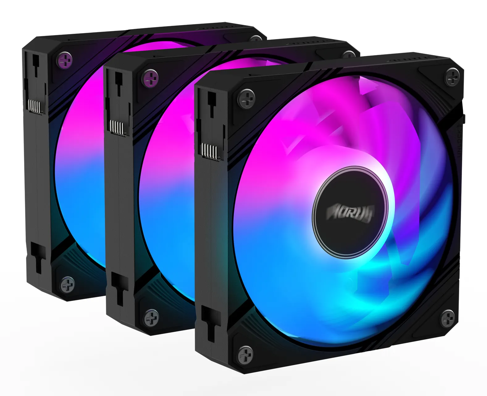 GIGABYTE AORUS EZ CHAIN FAN 120 (3-Pack) Hauptplatine Ventilator 12 cm Schwarz 3 Stück(e) – Bild 3