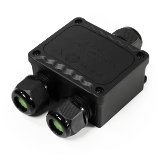 Abzweigdose McPower, IP68 – für Außen, 1 Ein- und 2 Ausgänge, Y-Version, 123x82x42mm Abzweigdose McPower, IP68 – für Außen, 1 Ein- und 2 Ausgänge, Y-Version, 123x82x42mm