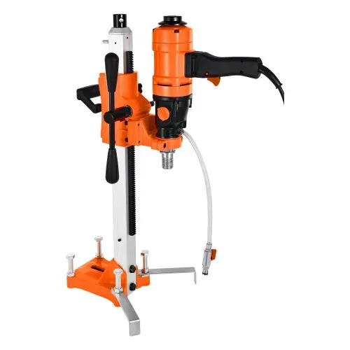 VEVOR Diamantkernbohrmaschine Kernbohrgerät, 202 mm max. Bohrdurchmesser, 2 in 1 Diamantbohrer 1500 W mit 4 Bohrern & einstellbarer Drehzahlen (1000 / 2500 U/min) für Beton Ziegel Stein – Bild 10