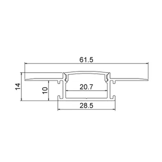 Synergy 21 LED U-Profil 200cm, ALU071 Rigipsprofil Synergy 21 LED U-Profil 200cm, ALU071 Rigipsprofil