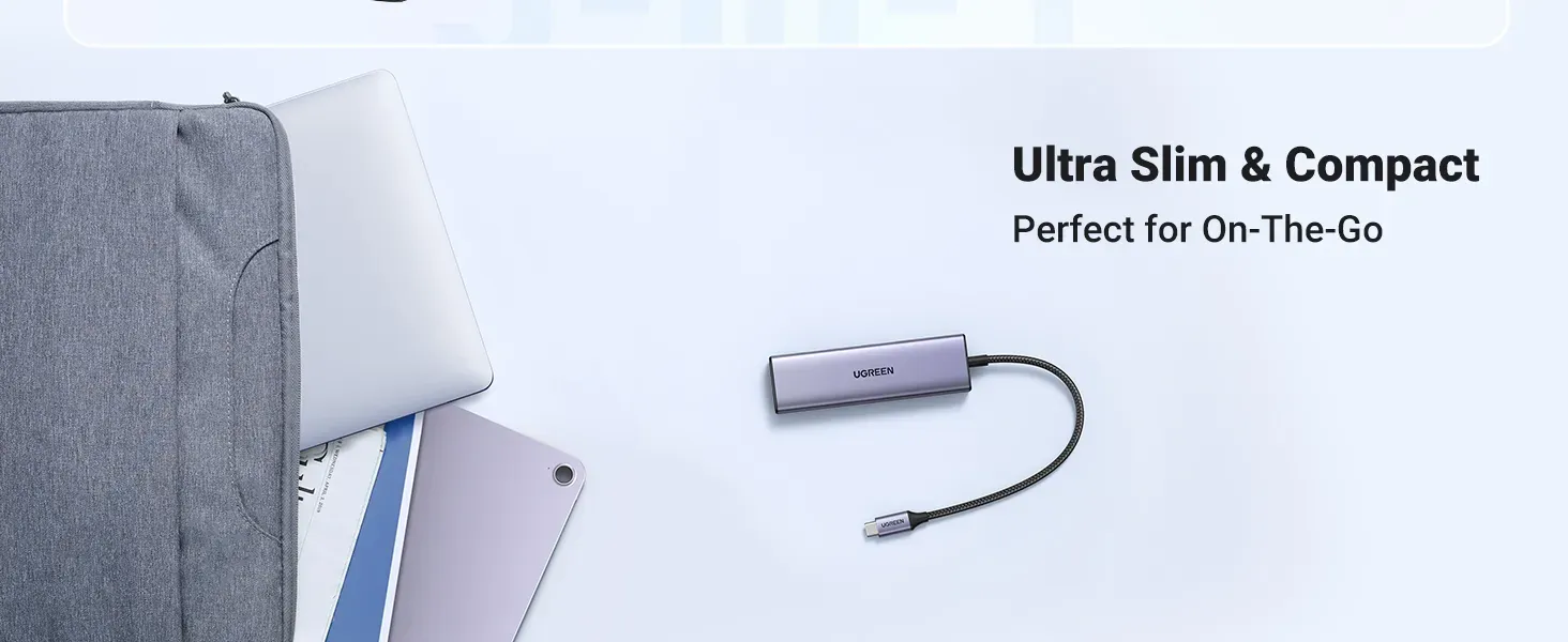 Ugreen 20956A Schnittstellen-Hub USB Typ-C 5000 Mbit/s Silber – Bild 7
