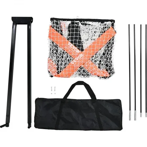 VEVOR Lacrosse-Tor, 6' x 6' Lacrosse-Netz, tragbares Lacrosse-Tor mit Tragetasche, Glasfaserstange, Hinterhof-Lacrosse-Trainingsausrüstung, einfach aufzubauendes College-Tor, perfekt für das Training – Bild 8