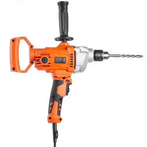 VEVOR elektrische Bohrmaschine 12,7 mm mit Mixer Bohrmaschinenmischer Set 850 U/min 3,2 A Mischbohrmaschine mit D-Griff zum Bohren & Mischen multifunktionale Bohrgerät mit Mischer für Futter Zement – Bild 8