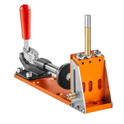 VEVOR Pocket Hole Jig Kit Dreitaschenloch mit Schraubenschlüssel & Vierkantantriebsbits, Dübelhilfe Bohrlehre zum Bohren von Taschenlöchern und Schräglöchern, Bohrhilfe für Holzbearbeitung Alu. – Bild 10