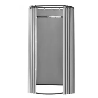 VEVOR Umkleidekabine tragbarer Umkleideraum mit dicken Polyestervorhängen, Sichtschutz mit Beschattungsvorhang & Haken, für Boutiquen Einkaufszentren Schneidereien 100 x 95 x 200 cm (Grauweiß) VEVOR Umkleidekabine tragbarer Umkleideraum mit dicken Polyestervorhängen, Sichtschutz mit Beschattungsvorhang & Haken, für Boutiquen Einkaufszentren Schneidereien 100 x 95 x 200 cm (Grauweiß)