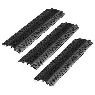 VEVOR 975 mm Kabelbrücke, 7938 kg/Achstragkraft, Hochleistungs-Überfahrschutz aus PP, Stolperschutz, Bodenabdeckungen, für Bereiche mit hoher Schwelle, Zuhause, Büro, Lager, 3er-Pack VEVOR 975 mm Kabelbrücke, 7938 kg/Achstragkraft, Hochleistungs-Überfahrschutz aus PP, Stolperschutz, Bodenabdeckungen, für Bereiche mit hoher Schwelle, Zuhause, Büro, Lager, 3er-Pack