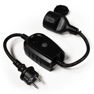 Zwischenstecker McPower mit Dämmerungsschalter, IP44, Zeitschaltuhr (1-9 Std.) Zwischenstecker McPower mit Dämmerungsschalter, IP44, Zeitschaltuhr (1-9 Std.)