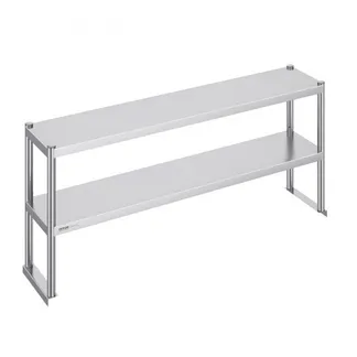 VEVOR Doppeltes Überregal, doppelstöckiges Überregal aus Edelstahl, 305 x 1524 x 600 mm doppelstöckiges Überregal, höhenverstellbarer Überregal-Vorbereitungstisch für Küche, Restaurant und Werkstatt VEVOR Doppeltes Überregal, doppelstöckiges Überregal aus Edelstahl, 305 x 1524 x 600 mm doppelstöckiges Überregal, höhenverstellbarer Überregal-Vorbereitungstisch für Küche, Restaurant und Werkstatt