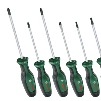 Bosch 1 600 A02 W7L Set Gerader Schraubendreher Bosch 1 600 A02 W7L Set Gerader Schraubendreher