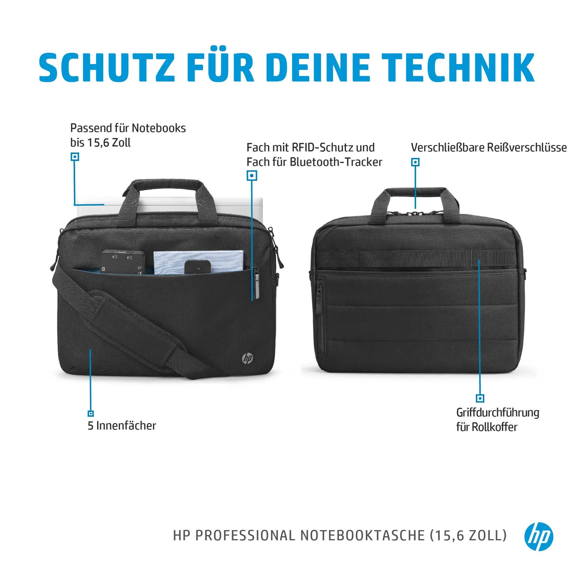 HP Professional 15.6-inch Laptop Bag – Bild 7