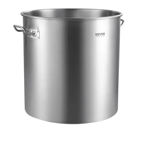 VEVOR Suppentopf Edelstahl, 79,5 L Kochtöpfe Großraumtopf, Kochgeschirr-Saucentopf mit Korb & Deckel & Griff, Suppentopf in Handelsqualität, Schleifbehandlung, zum Dämpfen Kochen oder Braten – Bild 8