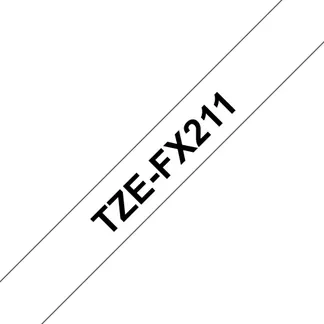 Brother TZE-FX211 Etiketten erstellendes Band Schwarz auf weiss Brother TZE-FX211 Etiketten erstellendes Band Schwarz auf weiss