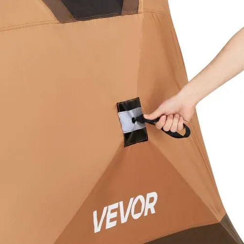 VEVOR Campingzelt 6 Personen, Pop-Up-Zelt mit Regenschutz & Netzfenstern, Schnellaufbau in 60 Sekunden, Tragbares Zelt mit Tragetasche für Familien-Camping & Wanderungen, 330x213x204 cm – Bild 10