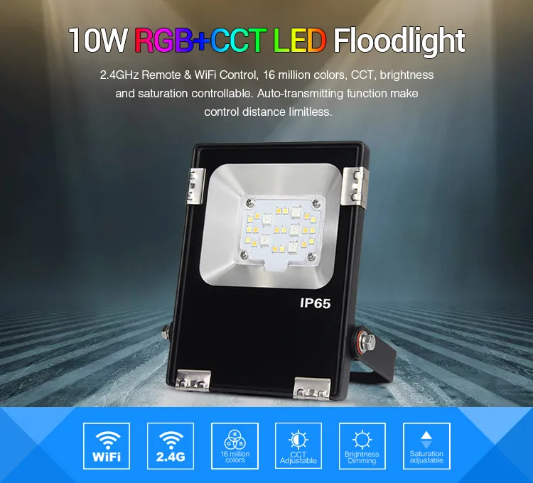 MiBoxer FUTT05 LED Flächenstrahler 10W RGB-WW (RGB-CCT) IP65 230V MiBoxer FUTT05 LED Flächenstrahler 10W RGB-WW (RGB-CCT) IP65 230V