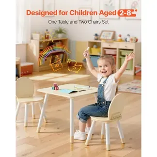 VEVOR Kindertisch mit 2 Stühlen & mit abgerundeten Kanten & Graffiti-Tischplatte, Maltisch Set zum Lesen Lernen Zeichnen Schreiben, Kindersitzgruppe Kindertagesstätte, Basteltisch Spieltisch VEVOR Kindertisch mit 2 Stühlen & mit abgerundeten Kanten & Graffiti-Tischplatte, Maltisch Set zum Lesen Lernen Zeichnen Schreiben, Kindersitzgruppe Kindertagesstätte, Basteltisch Spieltisch