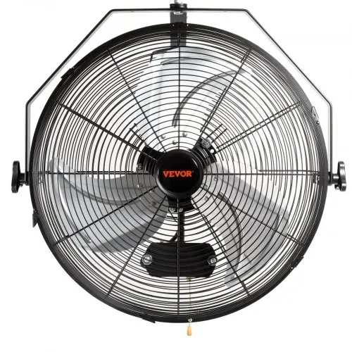 VEVOR Wandventilator, 57 cm, wasserdichter oszillierender Wandventilator, 3 Geschwindigkeiten, 4150 CFM, gewerblicher Wohnventilator zur Kühlung von Lager, Gewächshaus, Werkstatt, Terrasse, Schwarz – Bild 10