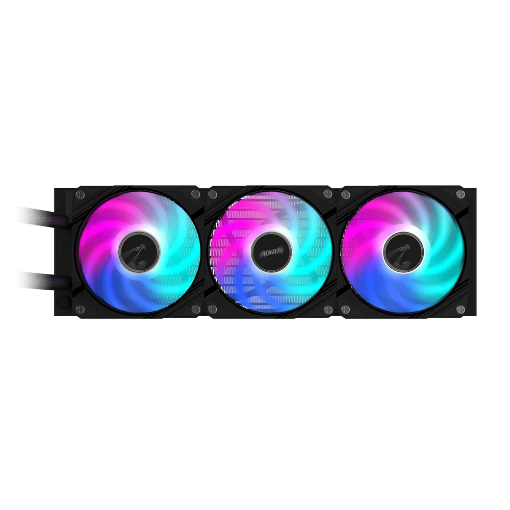 GIGABYTE AORUS WATERFORCE II 360 AIO Flüssigkeits-CPU-Kühler - 3x120mm ARGB-Lüfter, Schiebe-in-Verriegelungsmechanismus, DAISY-CHAIN, kompatibel mit Intel LGA 1851 und AMD AM5 – Bild 4
