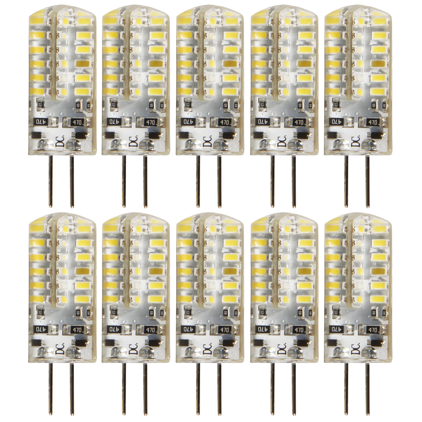 LED-Stiftsockellampe McShine “Silicia“, G4, 2W, 160lm, warmweiß, 10er-Pack LED-Stiftsockellampe McShine “Silicia“, G4, 2W, 160lm, warmweiß, 10er-Pack