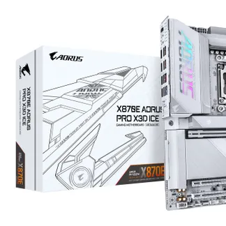 GIGABYTE X870E AORUS PRO X3D ICE Mainboard – Unterstützt AMD Ryzen 9000 Prozessoren, 18+2+2-Phasen Digital-VRM, bis zu 9000 Hz DDR5 (OC), 2 x PCIe 5.0 + 2 x PCIe 4.0, Wi-Fi 7, 5 GbE LAN, USB 4 GIGABYTE X870E AORUS PRO X3D ICE Mainboard – Unterstützt AMD Ryzen 9000 Prozessoren, 18+2+2-Phasen Digital-VRM, bis zu 9000 Hz DDR5 (OC), 2 x PCIe 5.0 + 2 x PCIe 4.0, Wi-Fi 7, 5 GbE LAN, USB 4