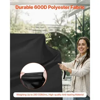 VEVOR Grillabdeckung Abdeckhaube Abdeckplane Grillhaube (1524 mm) für Außengrills, wasserdicht & wetterbeständig, strapazierfähiges 600D-Polyester, einfaches An- und Ausziehen, mit Klettbändern VEVOR Grillabdeckung Abdeckhaube Abdeckplane Grillhaube (1524 mm) für Außengrills, wasserdicht & wetterbeständig, strapazierfähiges 600D-Polyester, einfaches An- und Ausziehen, mit Klettbändern