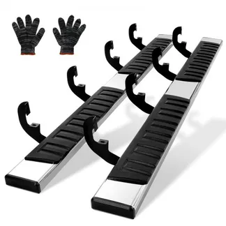 VEVOR Trittbretter, 6-Zoll-Trittbretter, kompatibel mit 2019–2023 Chevy Silverado/GMC Sierra 1500/2020–2024 Silverado/Sierra 2500/3500HD Crew Cab, 201 Edelstahl-Seitentrittbretter, 227 kg, 2-teilig VEVOR Trittbretter, 6-Zoll-Trittbretter, kompatibel mit 2019–2023 Chevy Silverado/GMC Sierra 1500/2020–2024 Silverado/Sierra 2500/3500HD Crew Cab, 201 Edelstahl-Seitentrittbretter, 227 kg, 2-teilig