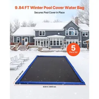 VEVOR Pool Beschwerungssack, 5 Packungen à 300 cm, 0,4 mm dicke PVC-Säcke mit Gewichten mit auslaufsicherem Schraubverschluss, Wassersäcke zur Befestigung von Poolabdeckungen im Winter, blau VEVOR Pool Beschwerungssack, 5 Packungen à 300 cm, 0,4 mm dicke PVC-Säcke mit Gewichten mit auslaufsicherem Schraubverschluss, Wassersäcke zur Befestigung von Poolabdeckungen im Winter, blau