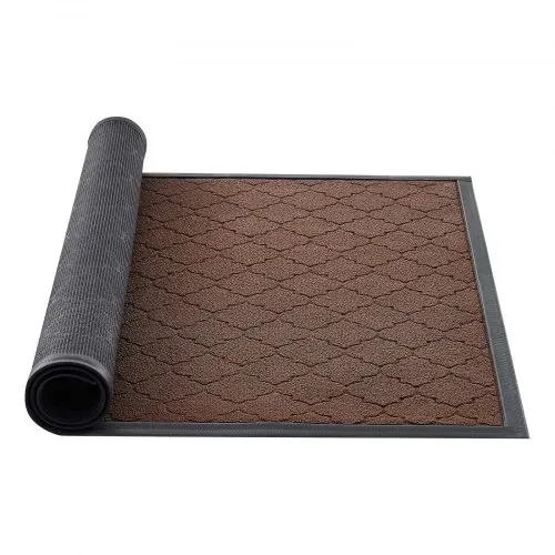VEVOR Fußmatte für die Vordertür, 1194 x 889 mm, gewerbliche Bodenmatte für drinnen und draußen, moderner, stilvoller Teppich mit TPE-Rückseite, strapazierfähiger, waschbarer Eingangsteppich für Flur, Balkon, Garage, Braun – Bild 10