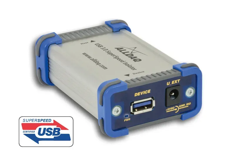 ALLDAQ ADQ-USB 3.0-ISO / USB 3.0 SuperSpeed-Isolator bis 1kV, ext. Versorgung: 5VDC ALLDAQ ADQ-USB 3.0-ISO / USB 3.0 SuperSpeed-Isolator bis 1kV, ext. Versorgung: 5VDC