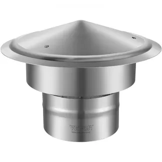 VEVOR Schornsteinabdeckung Edelstahl 304 Kaminhaube 300x300x220mm Kaminabdeckung Regenhaube Schornsteinhaube Φ150 mm Plattendurchmesser Kaminhut kompatibel mit verschiedenen Schornsteintypen VEVOR Schornsteinabdeckung Edelstahl 304 Kaminhaube 300x300x220mm Kaminabdeckung Regenhaube Schornsteinhaube Φ150 mm Plattendurchmesser Kaminhut kompatibel mit verschiedenen Schornsteintypen