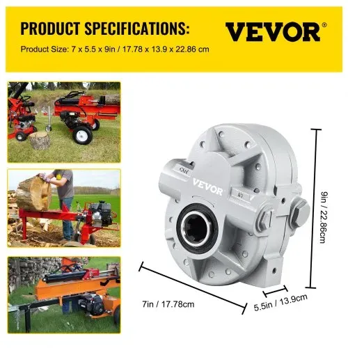 VEVOR Hydraulikpumpe 21,2 GPM Hydraulikmotor 540 U/min Holzspalter 2250 PSI Hydraulikspalter SAE 12 Auslassanschluss Hydraulikpumpe für Holzspalter für LKW-Heckklappenhebebühne, Scherenhebebühne, Kipp – Bild 6