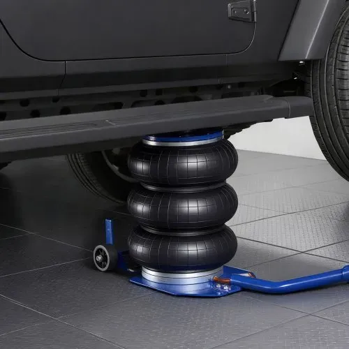 VEVOR pneumatischer Wagenheber 3 t Pneumatikheber mit 6 Stahlrohren & langem Griff & Gummiauflage, 140–450 mm Hubhöhe, schnelles Anheben, Druckluftwagenheber Luftheber für Pkw SUVs Pickups – Bild 7