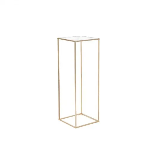 VEVOR 10er-Set Blumenhocker Eckig 28x28x80cm Blumenständer Eisen Beistelltisch Modern Blumensäule Gold-Galvanisierung Pflanzenhocker Pflanzenständer Metallständer für Dekoration von Bars Hotels Cafés – Bild 10