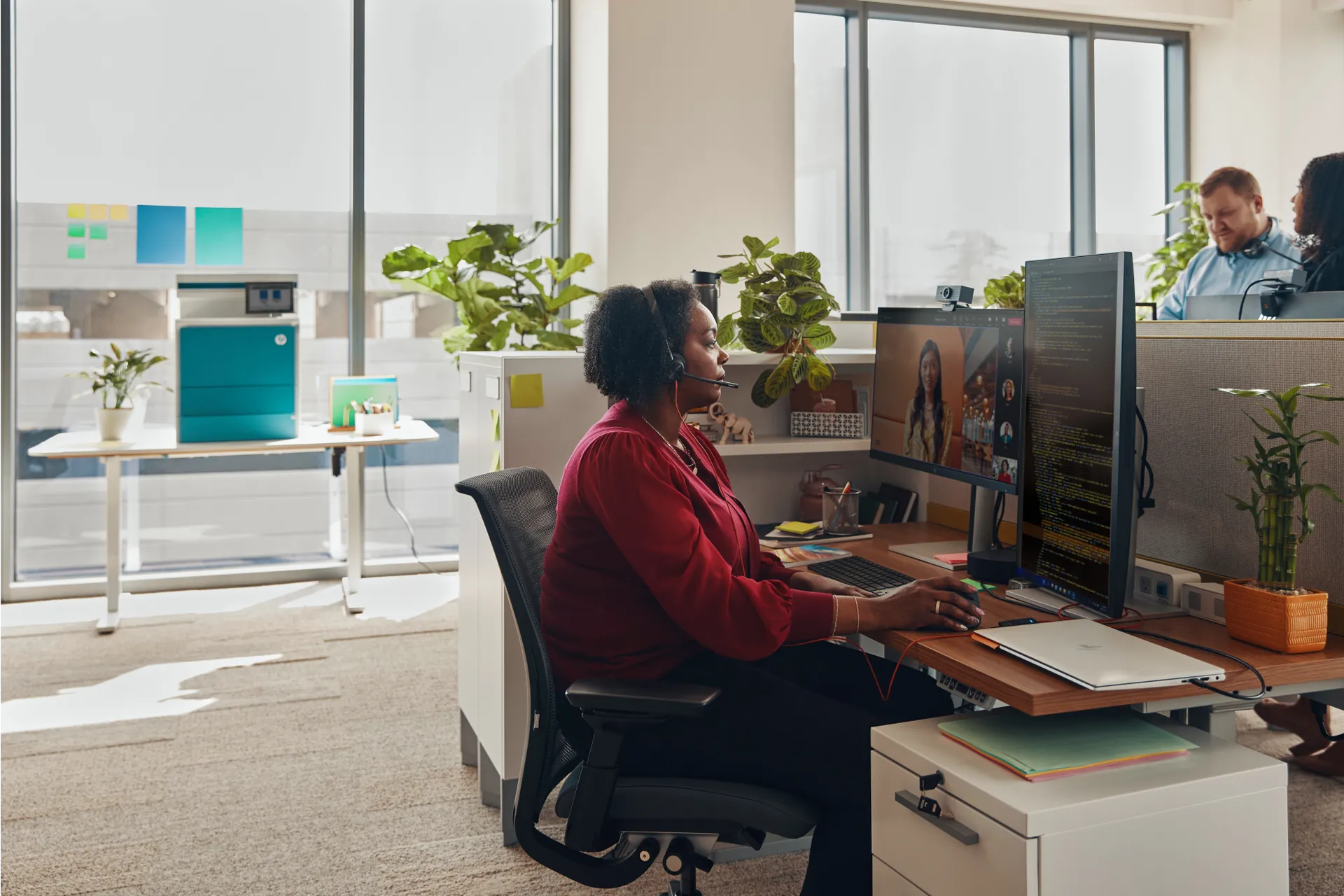 HP Poly Blackwire 3325 USB-C Stereo-Headset, zertifiziert für Microsoft Teams, + 3,5-mm-Stecker + USB-C/A-Adapter – Bild 7