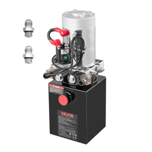 VEVOR 4 Qt Hydraulikaggregat doppeltwirkende Kippanhängerpumpe, maximaler Öffnungsdruck 22 MPa und Fördermenge 3,4 L/min, 12 V DC Hydraulikpumpe mit Metallbehälter für Kippanhänger Schwarz VEVOR 4 Qt Hydraulikaggregat doppeltwirkende Kippanhängerpumpe, maximaler Öffnungsdruck 22 MPa und Fördermenge 3,4 L/min, 12 V DC Hydraulikpumpe mit Metallbehälter für Kippanhänger Schwarz