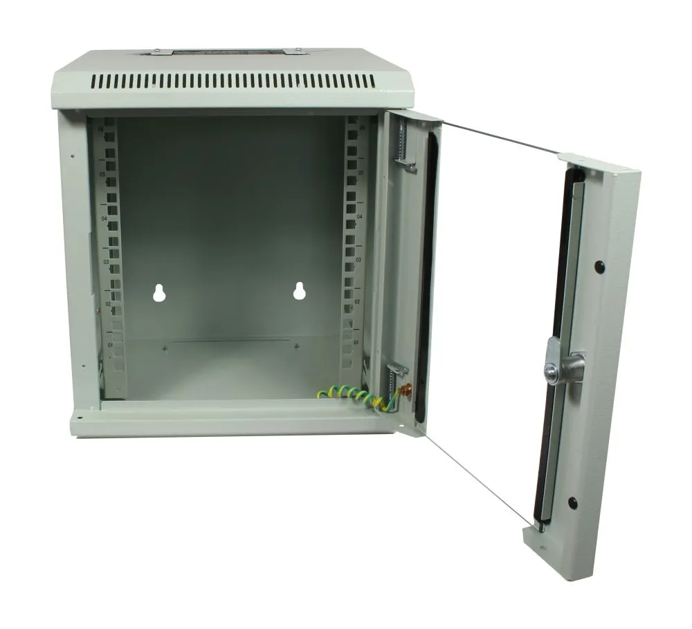 ALLNET 10"Wandgehäuse, 3HE, Lichtgrau, SMM-Serie, – Bild 2