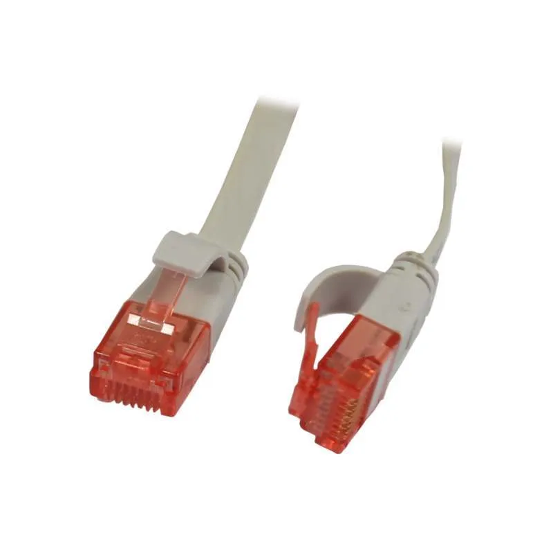Patchkabel RJ45, CAT6 250Mhz, 10m grau, UTP(U/UTP), PVC, Flach, Synergy 21, Patchkabel RJ45, CAT6 250Mhz, 10m grau, UTP(U/UTP), PVC, Flach, Synergy 21,