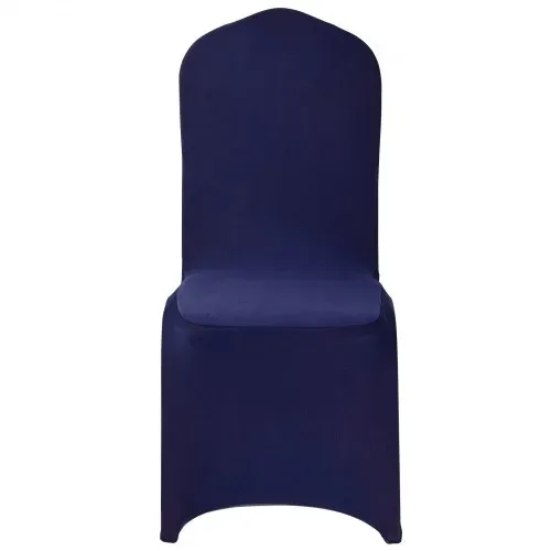 VEVOR Stuhlhussen Stuhlbezug 50 Stk. waschbarer & abnehmbarer Stuhlüberzug aus Polyester-Spandex für Hochzeitsfeiern Esszimmerbankette Restaurant, passend für Stühle (51 x 45 x 95 cm) Marineblau – Bild 9