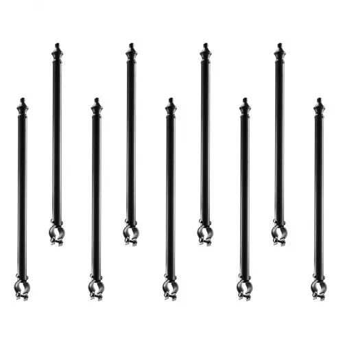 VEVOR Übersteigschutz Zaunerhöhung, 9 Pack, 695 mm Stacheldrahtabweiser für 3,3-3,8 mm Zaunoberseite, Ω-Halterung, Stacheldrahthalter zum Schutz der Privatsphäre in Hof, Bauernhof oder Garten VEVOR Übersteigschutz Zaunerhöhung, 9 Pack, 695 mm Stacheldrahtabweiser für 3,3-3,8 mm Zaunoberseite, Ω-Halterung, Stacheldrahthalter zum Schutz der Privatsphäre in Hof, Bauernhof oder Garten