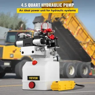 VEVOR 12V Hydraulische Pumpe mit Doppelwirkend Doppelmagnet, 4.5L Hydraulikaggregat, Kipperpumpe ZZ004234 Elektrische Hydraulikpumpe VEVOR 12V Hydraulische Pumpe mit Doppelwirkend Doppelmagnet, 4.5L Hydraulikaggregat, Kipperpumpe ZZ004234 Elektrische Hydraulikpumpe